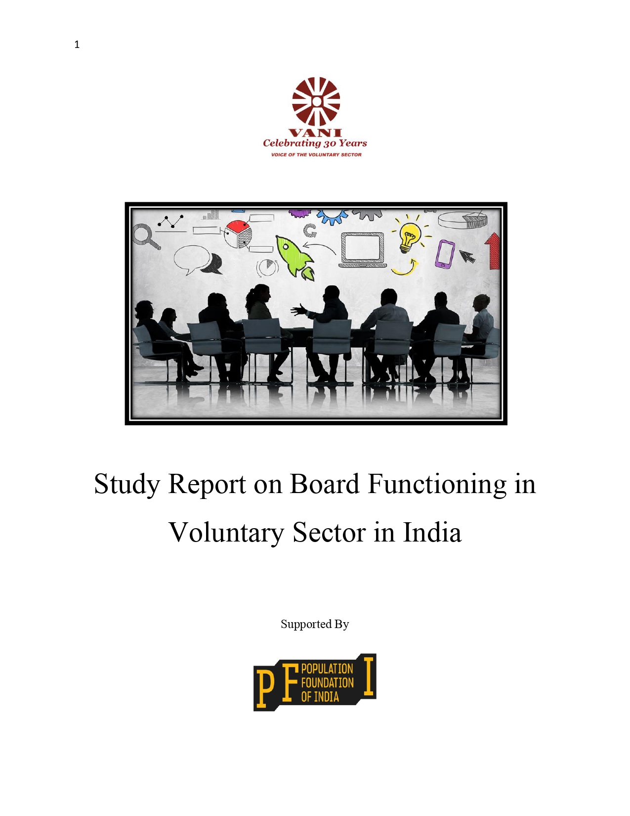 Study Report on Board Functioning in Voluntary Sector in India